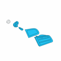 OEM Infiniti Q40 Lamp Assembly-Back Up, LH Diagram - 26545-JK60C