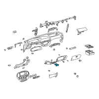 OEM Toyota Sequoia Cup Holder Diagram - 55620-0C010-E1