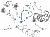 OEM 2022 Cadillac Escalade ESV Rear Nox Sensor Diagram - 12686786