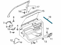 OEM 2022 Lincoln Aviator WEATHERSTRIP - DOOR BELT Diagram - LC5Z-7825860-A