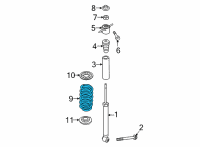 OEM 2021 Hyundai Elantra Spring-RR Diagram - 55330-AA710