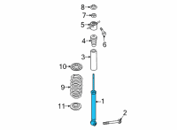 OEM 2022 Hyundai Elantra Shock Absorber Assy-Rear Diagram - 55307-AA710