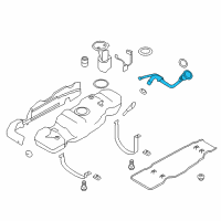 OEM 2014 Ford F-150 Filler Pipe Diagram - CL3Z-9034-D