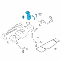 OEM 2012 Ford F-150 Fuel Pump Diagram - 9L3Z-9H307-F