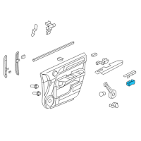 OEM 2008 Honda CR-V Sub-Switch Assembly, Power Window Diagram - 35760-SWA-A01