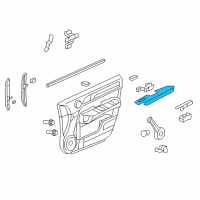 OEM 2007 Honda CR-V Armrest, Left Front Door Lining (Atlas Gray) Diagram - 83552-SWA-A22ZA