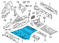 OEM 2020 BMW X3 Floor Pan Diagram - 41007493928