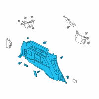 OEM 2021 Ford Expedition Quarter Trim Panel Diagram - JL1Z-7831113-FA