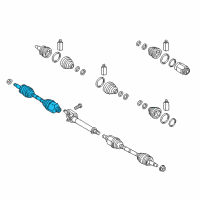 OEM Kia Sorento Joint Assembly-Constant Diagram - 49501C5450