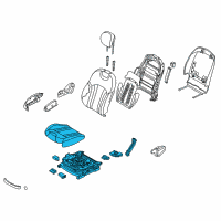 OEM Hyundai Genesis Cushion Assembly-Front Seat, Passenger Diagram - 88200-B1200-PPR