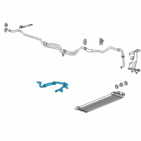 OEM 2019 Cadillac ATS Cooler Pipe Diagram - 23342103