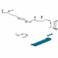 OEM 2017 Cadillac ATS Oil Cooler Diagram - 22960693