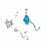 OEM Saturn Astra Hose, P/S Gear Outlet Diagram - 9194917