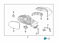 OEM 2022 Hyundai Kona Nut-Flange Diagram - 13395-06007-K