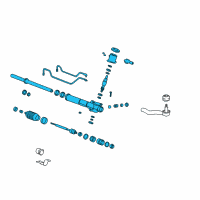 OEM Hyundai Sonata Gear & Linkage Assembly-Power Steering Diagram - 57700-38000