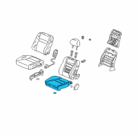 OEM 2003 Honda Accord Pad, L. FR. Seat Cushion Diagram - 81537-SDN-A01