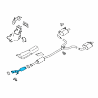 OEM 2022 Nissan Altima TUBE-EXHAUST, FRONT W/CATALYST CONVERTER Diagram - 200A0-6CA1B