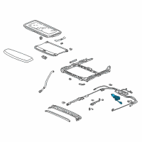 OEM Honda Accord Motor Assy., Sunroof Diagram - 70450-S84-A01