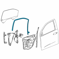 OEM 2017 GMC Canyon Guide Channel Diagram - 52031110