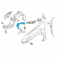 OEM 2010 Lincoln MKZ Front Shield Diagram - 6H6Z-16102-C