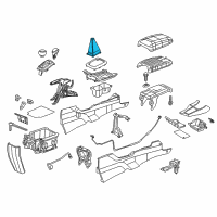 OEM Honda Boot Assy., Change Lever *NH167L* (GRAPHITE BLACK) Diagram - 77299-TR6-C51ZA