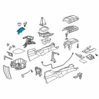 OEM 2014 Honda Civic Escutcheon Set, Select Lever (Gloss One Black) Diagram - 54721-TR6-A53ZA
