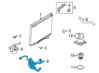 OEM 2018 Ford E-350 Super Duty Lower Hose Diagram - HC2Z-8286-D