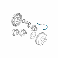 OEM 2005 Toyota Tacoma Brake Hose Diagram - 90947-A2004