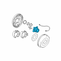 OEM 2011 Toyota Tacoma Hub & Bearing Diagram - 42460-04010