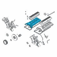 OEM 2001 BMW M5 Rocker Box Cover Left Diagram - 11-12-1-406-779