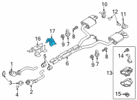 OEM Ford Mustang Rear Shield Diagram - JR3Z-6311130-A