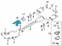 OEM Ford Mustang Heat Shield Diagram - KR3Z-6311130-A