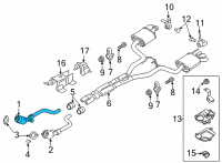 OEM 2022 Ford Mustang Catalytic Converter Diagram - KR3Z-5E212-C