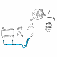 OEM 2003 Dodge Viper Line-Power Steering Return Diagram - 5290267AD