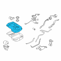 OEM Ford Escape Fuel Tank Diagram - 8M6Z-9002-B