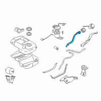 OEM 2008 Mercury Mariner Filler Pipe Diagram - 7M6Z-9034-B