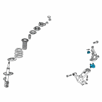 OEM 2011 Lexus HS250h Joint Assembly, LWR Ball Diagram - 43330-49205