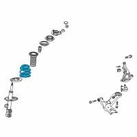 OEM Lexus HS250h Spring, Coil, Front Diagram - 48131-75020