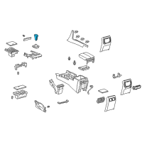 OEM Lexus RX450hL Knob Sub-Assembly, Shift Diagram - 33504-48110-C0