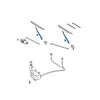 OEM 2003 Nissan Frontier Windshield Wiper Arm Assembly Diagram - 28880-8Z300