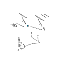 OEM 1995 Nissan Pickup Pivot Assy-Wiper, No 1 Diagram - 28850-VK90A