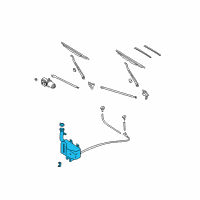 OEM 2003 Nissan Frontier Tank Assy-Windshield Washer Diagram - 28910-9Z400