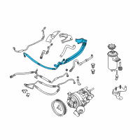 OEM 2008 BMW 528i Dynamic Drive 1St Part Expansion Hose Diagram - 32-41-6-783-589