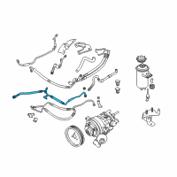 OEM BMW 525xi Return Pipe Diagram - 32-41-6-772-947