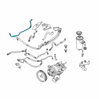 OEM BMW 525xi Dynamic Drive Expansion Hose Diagram - 32-41-6-761-516