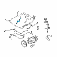 OEM 2006 BMW 525xi Dynamic Drive Return Pipe Diagram - 32-41-6-761-518