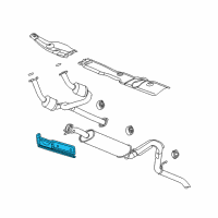 OEM GMC Envoy XUV Shield-Catalytic Converter Heat Diagram - 15886422