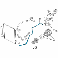 OEM 2014 Dodge Charger Line-A/C Liquid Diagram - 68158873AD