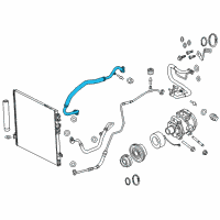 OEM 2021 Dodge Charger Line-A/C Suction Diagram - 68158875AD