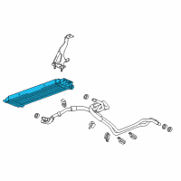 OEM Chevrolet Camaro Cooler Asm-Auxiliary Engine Oil Diagram - 84059823